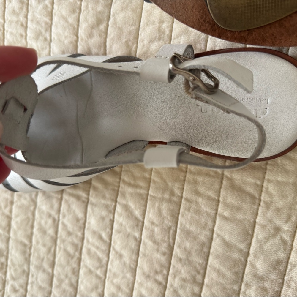 Dragon Diffusion White Leather Sandals - image 7